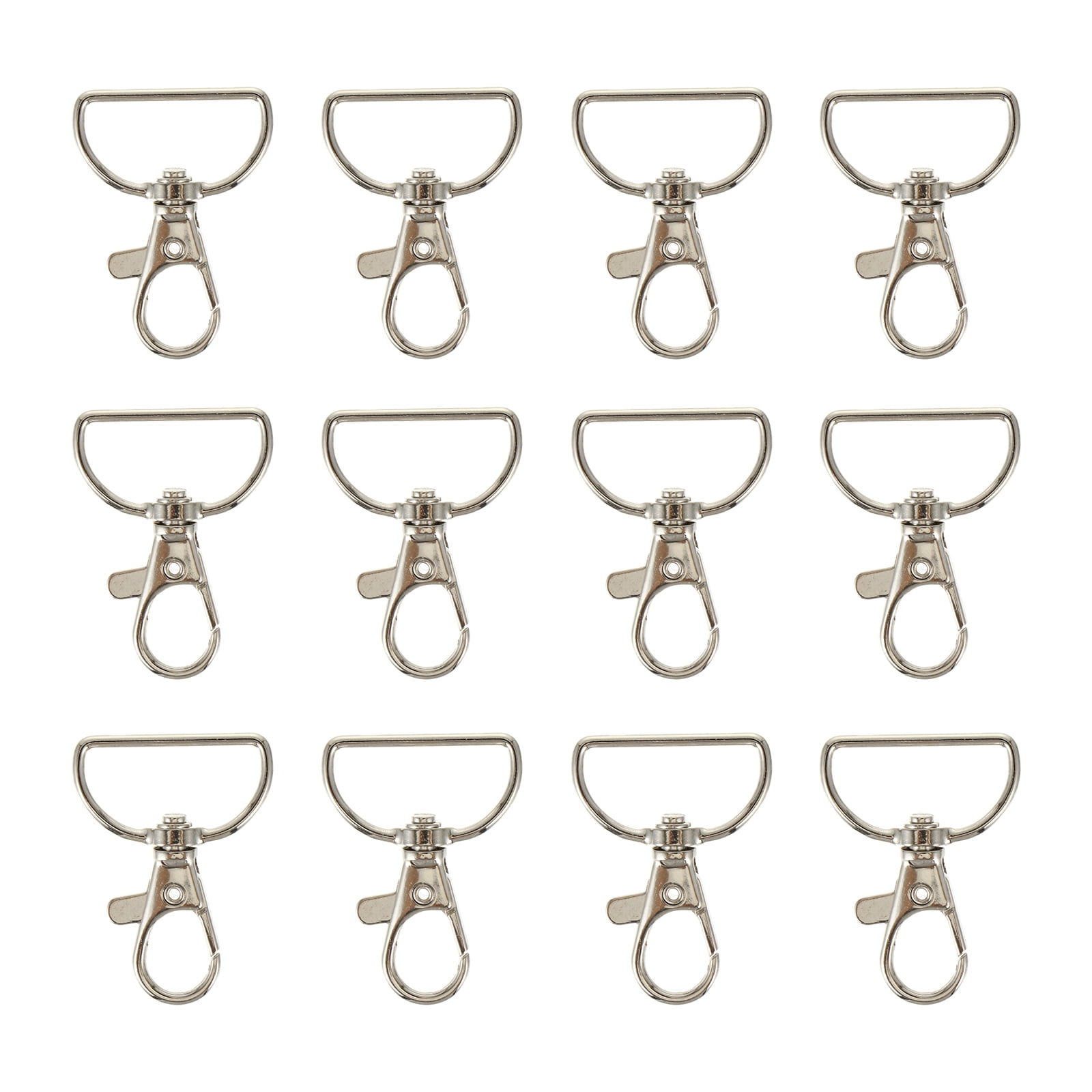 12pcs Metal Lobster Claw Clasps with Hooks for DIY Crafts Keychain ...