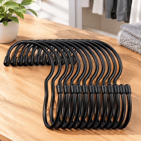 12pcs Metal S Hook Hooks 90 Degree Twist Angled Hooks Purse Hangers for Purse Jeans Plants Pots Pans Cups Towels and Bags