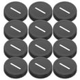 thumbnail image 1 of RENACLIPY Black Tinplate Bottle Caps, Leakproof and , Set of 12 Pieces for Bottles and Jars, 1 of 5