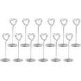 12pcs Metal Table Place Card Holders Heart Shaped Table Number Holders