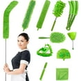 thumbnail image 1 of 12pcs Microfiber Duster Kit for High Ceiling, Extendable Dusters for Cleaning with 100" Extension Pole, Long Feather Duster for Fan/Car, House Cleaning Tool Kit by Hewitto, 1 of 6