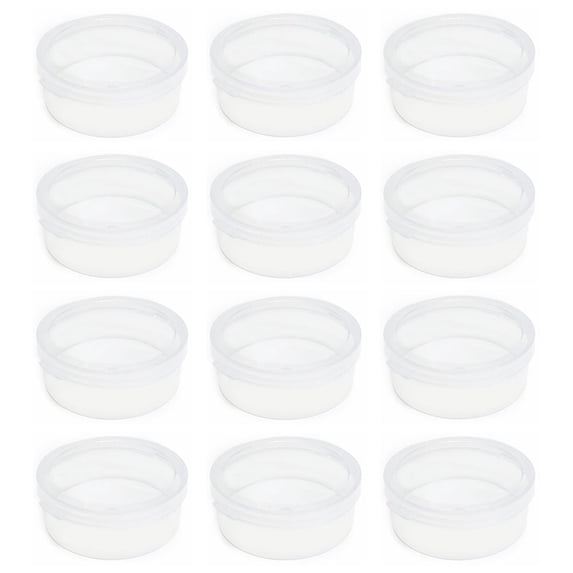 12pcs Mini Plastic Clear Circular Storage Containers Box for Collecting ...