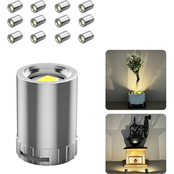 12pcs Miniature LED Lights, Duslogis Warm White Mini Electric Micro Tiny Small Lights Battery Operated with 3pcs Batteries for Crafts Dolls House Paper Lantern Decoration Dollhouse Accessories