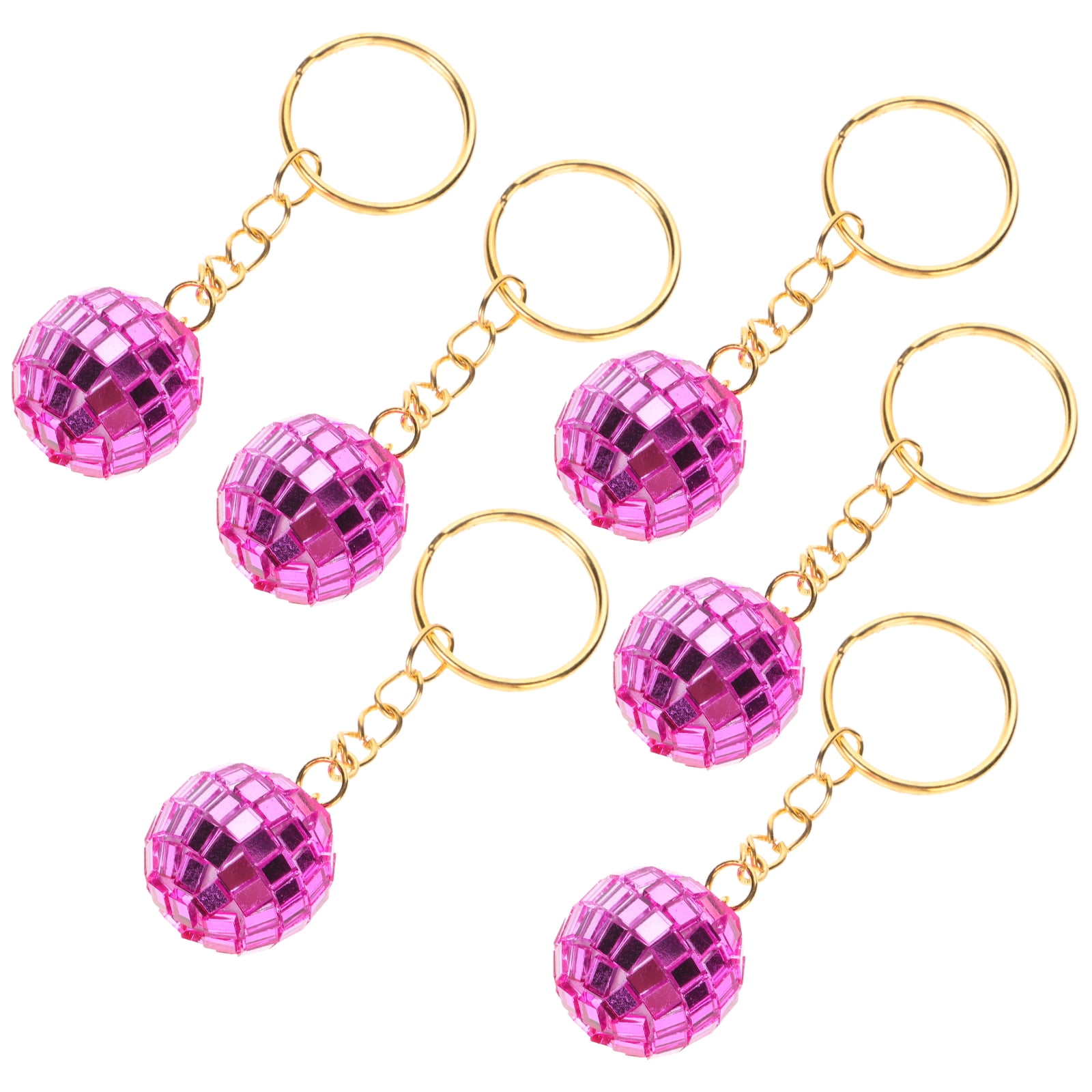 12pcs Mini Disco Ball Keychain Set Retro Party Accessories for 1970s ...