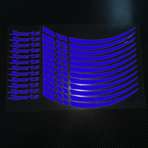 12pcs Motorcycle Accessories Wheel Tire Modification Sticker Hub Decals Rim Stripe Tape For 18-21 Inch Wheels Reflective Sticker