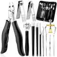 thumbnail image 1 of Beaufun 12 Pcs Nail Clippers Set, Stainless Steel Heavy Duty Toenail Fingernail Trimmer Kit for Thick Nails Professional Manicure Pedicure Grooming Tools for Men Wome Adults, 1 of 10