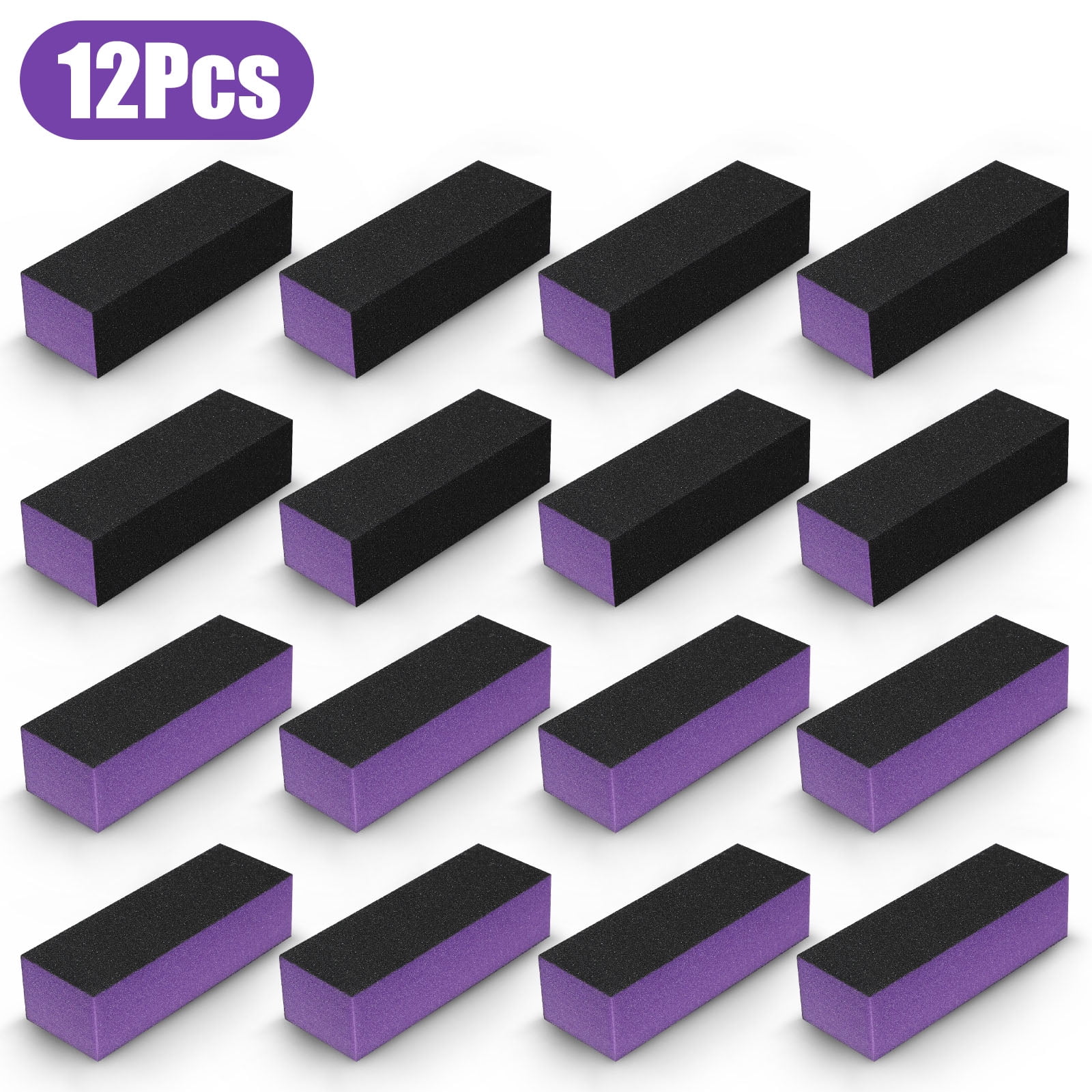 12pcs Nail Polish Buffer Blocks, EEEkit Nail Sanding Buffer Polisher