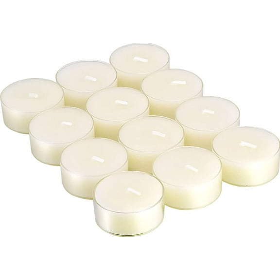 12pcs Natural White Beeswax Tealight Candles - Organic Candle Natural Scent Smokeless Clean Burning