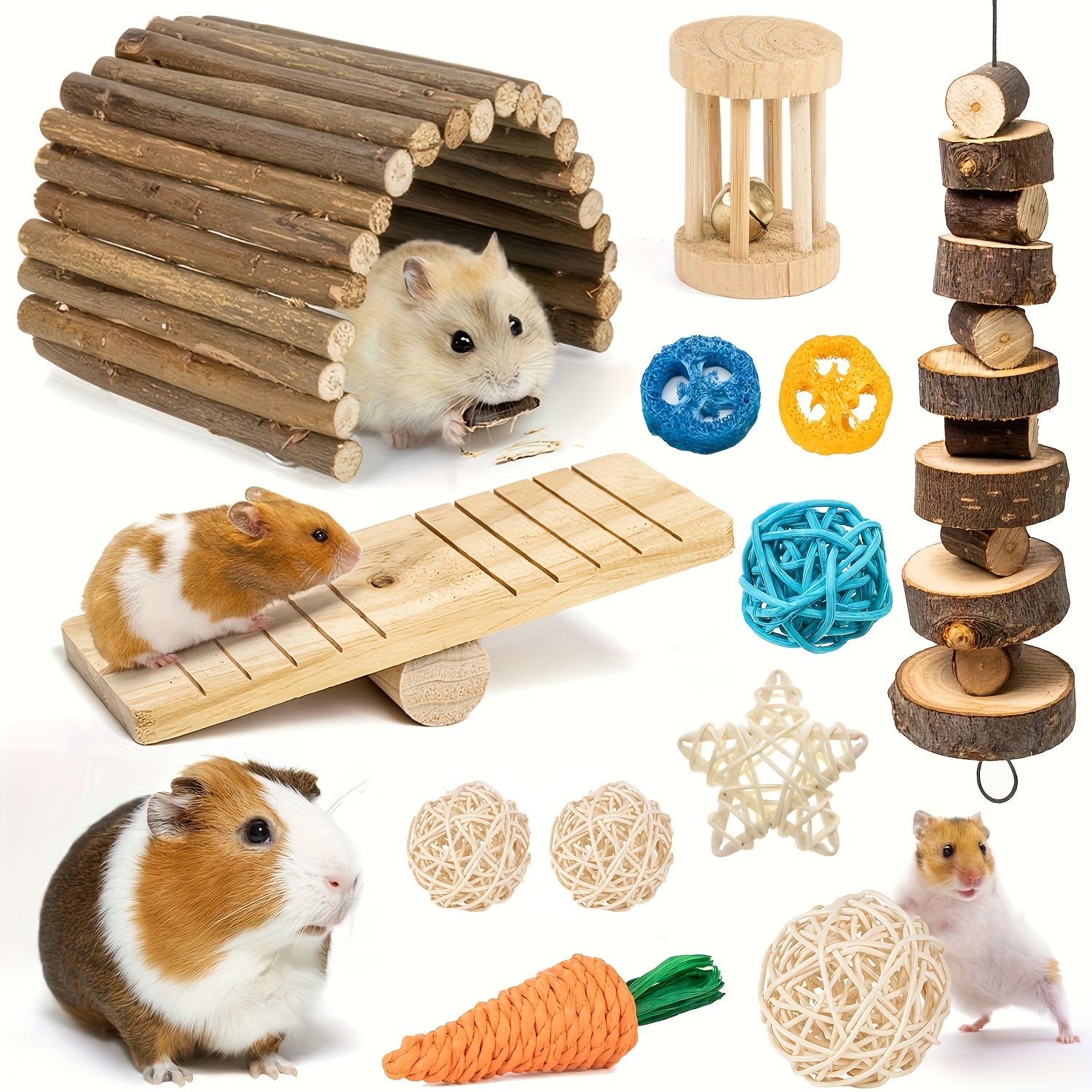 Illustration of Interactive Toys For Hamster Stimulation