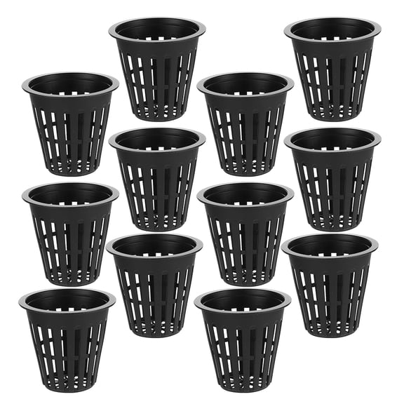 Homoyoyo Black Plastic Hydroponic Growing Cups for and Plants, Easy to Use for Growth