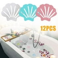 thumbnail image 1 of 12pcs Non-Slip Shower Clip Stickers Non-Slip Shower Mat Floor Safety Tape Bathtub Shower Stair Stickers, 1 of 11