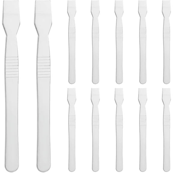 12pcs Opening Pry Repair Tools Stainless Steel Crowbar Cleaning Blade Flat Head Metal Pry Tool for Repairing Phone Tablet LCD Screens Prying DIY Opening Repair Tool Kit for DIY
