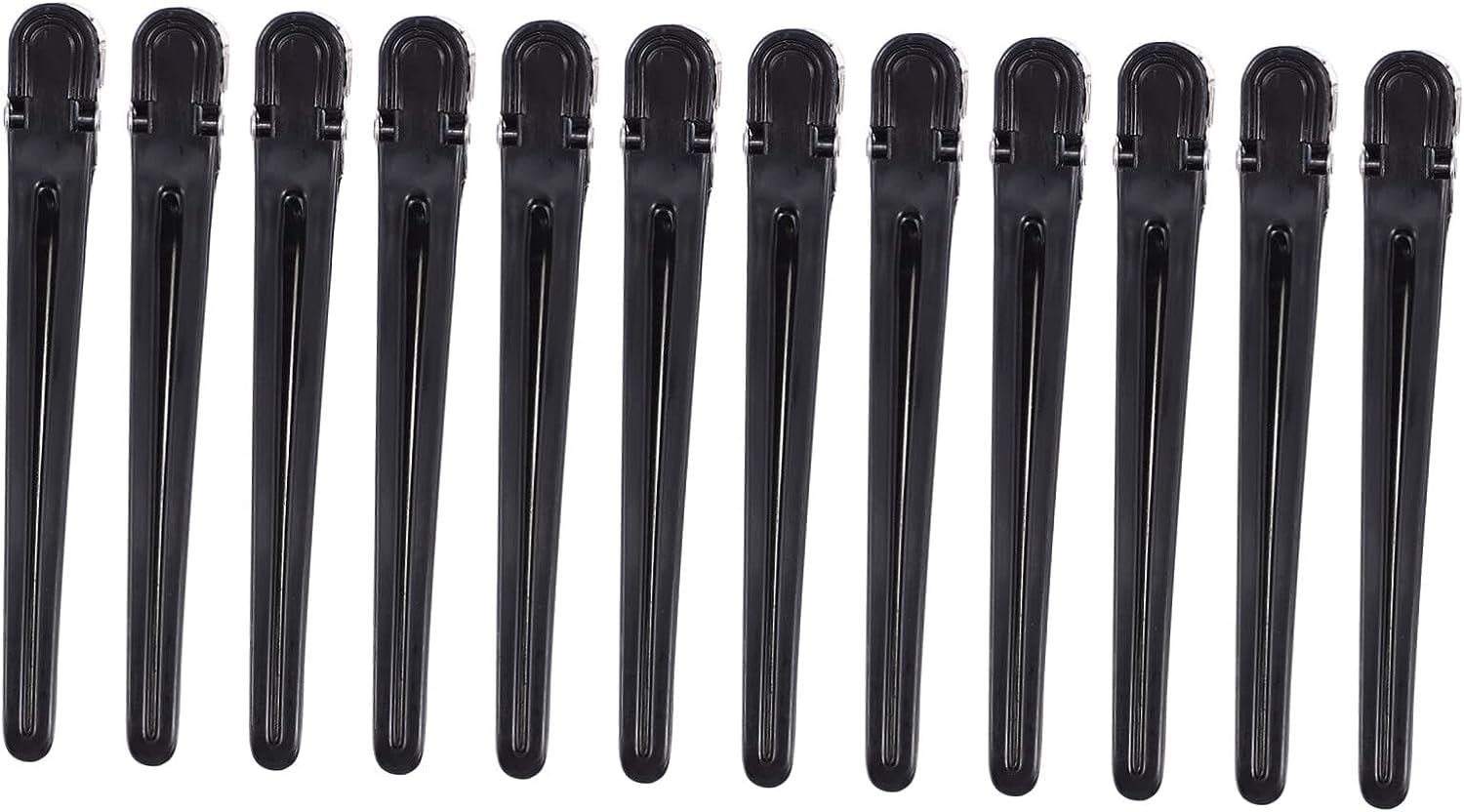 12pcs Partition Folder Bun Hair Clip Metal Hair Clips for Women Sectioning Hair Clips No Trace