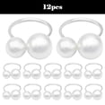 thumbnail image 1 of 12pcs Pearls Napkin Ring Napkin Buckle Wedding Party Dinner Table Decoration, 1 of 6