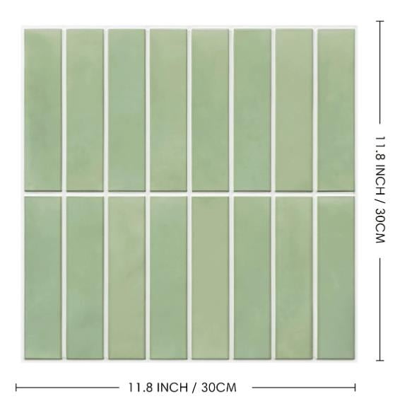 12pcs Peel & Stick Wall Tiles 30x30cm - Self-Adhesive PVC Kitchen Backsplash, Oilproof Floor & Wall Stickers for Bathroom