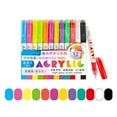 thumbnail image 1 of 12pcs Plastic Acrylic Paint Pen Glowing Pigment for Low Light Surfaces Decorating, 1 of 15