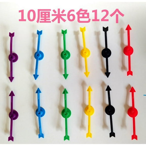 12pcs Plastic Arrow Game for Board Game Pointers and Lottery Turntable Pointers