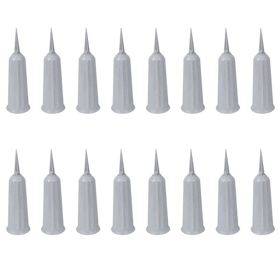 12pcs Plastic Flower Implement Grave Cone Vases Cemetery Memorial Accessories