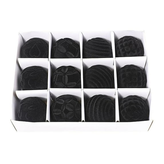 12pcs Plush Christmas Balls Christmas Tree Pendant Ornaments Decor Ball