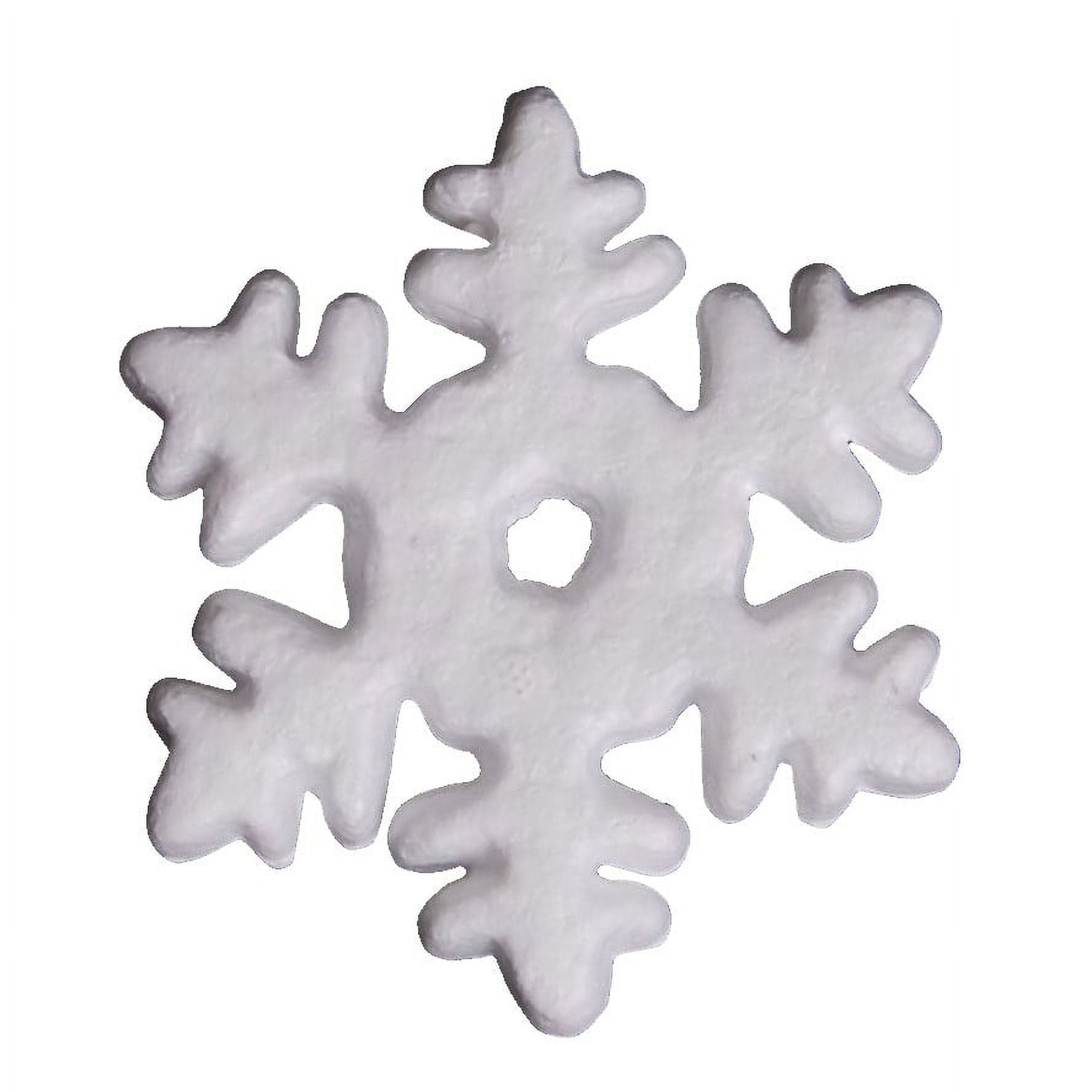 Whote Styrofoam Snowflake, Christmas Decorations, Winter Décor, Foam  Shapes, Kids Crafts, Craft Supplies, Polystyrene Shapes. DIY Projects 