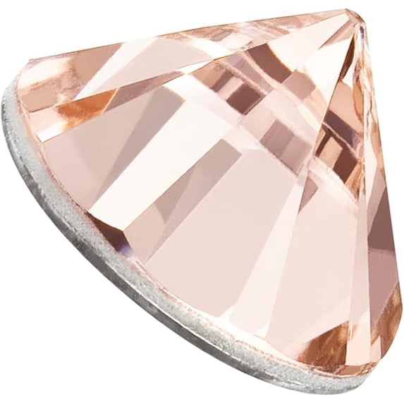 12pcs Preciosa MAXIMA Czech Spike Cone Hotfix SS29 Light Peach 438 11 616 Rhinestones for Jewelry Making, DIY Crafts & Decoration