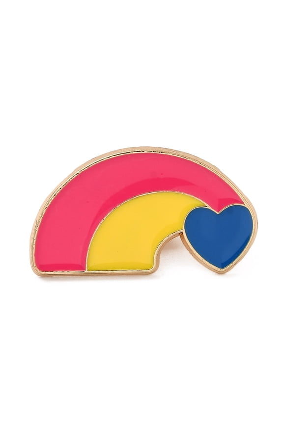 12pcs Pride Rainbow Theme Enamel Pins Light Gold Alloy Brooches for Backpack Clothes Rainbow 17x31x1.5mm