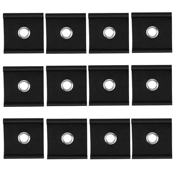 12pcs RV Canopy Hook Camping Awning Hooks Clips RV Tent Hangers Light Hangers with Holes for Caravan Accessories