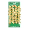 thumbnail image 1 of 12pcs Red Christmas Bows – Gold & Silver Bowknot Ornaments for Christmas Tree, Mantel, Wreath, Holiday Party, Indoor & Outdoor Decorations, Gold, Bows, 1 of 9
