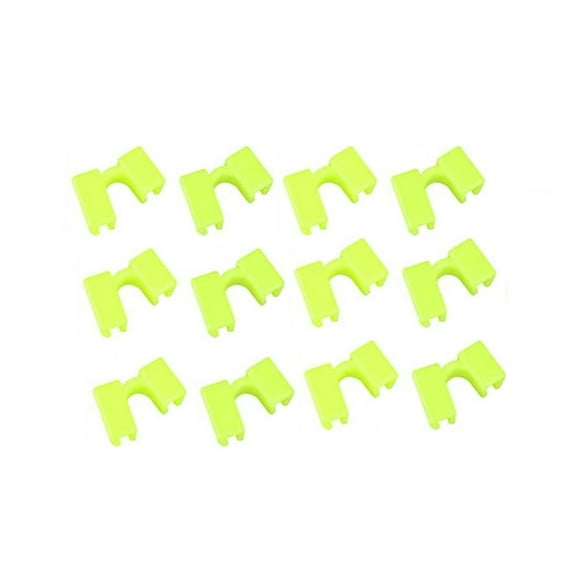 12pcs Reusable Chopstick Training Helper with 12 Colorful Interchangeable Tips - Beginner-Friendly Chopstick Exercise Tools for Practice and Skill Development - Green