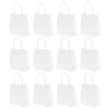 12pcs Reusable Clear Gift Bag Plastic Gift Wrapping Bags Clear Gift ...