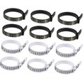 thumbnail image 1 of 12pcs Ring Circumference Measurement Ring Size Measuring Ruler Jewelry Ring Sizer Reusable Finger Size Gauge Ring Sizer Belt Plastic Ring Gauge Tape Measuring Circle or, 1 of 5