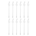thumbnail image 1 of 12pcs Rollerball Pens 1.0mm, Musical Note Ball Point Pens Black Liquid Gel Ink Music Novelty Smooth Writing for Home Office Gifts, White, 1 of 5
