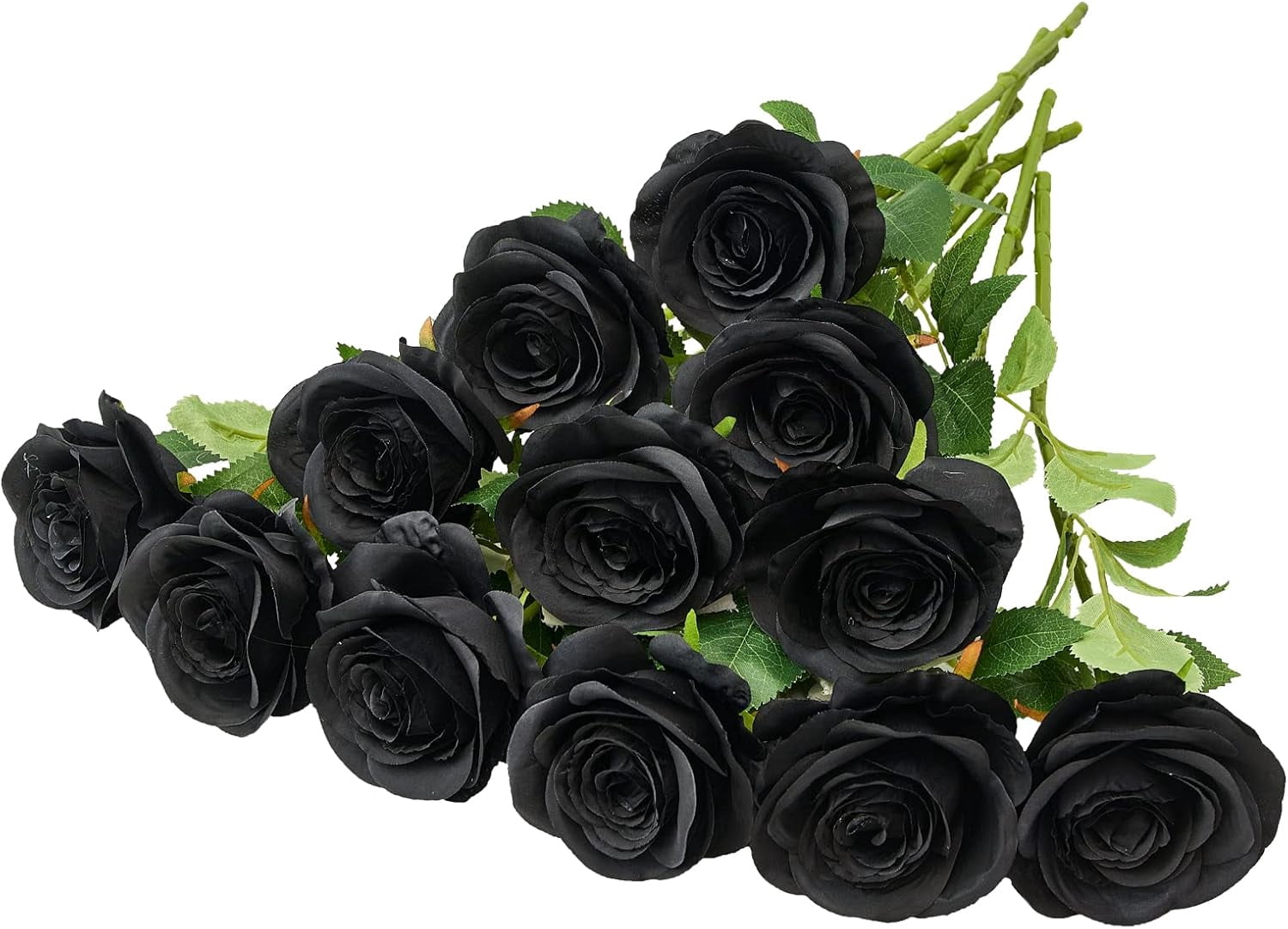 12pcs Roses Artificial Flowers Fake Roses Dusty Pink Silk Roses White ...