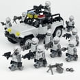 thumbnail image 1 of 12pcs SWAT + Humvee Set Military Counter-Terrorism Mini Figures Building Blocks Toy Model, 1 of 7
