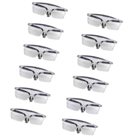 12pcs Safety Goggles For Chemistry Lab, Mowing, Woodworking, Painting Safety Goggles Eye Protections Glasses