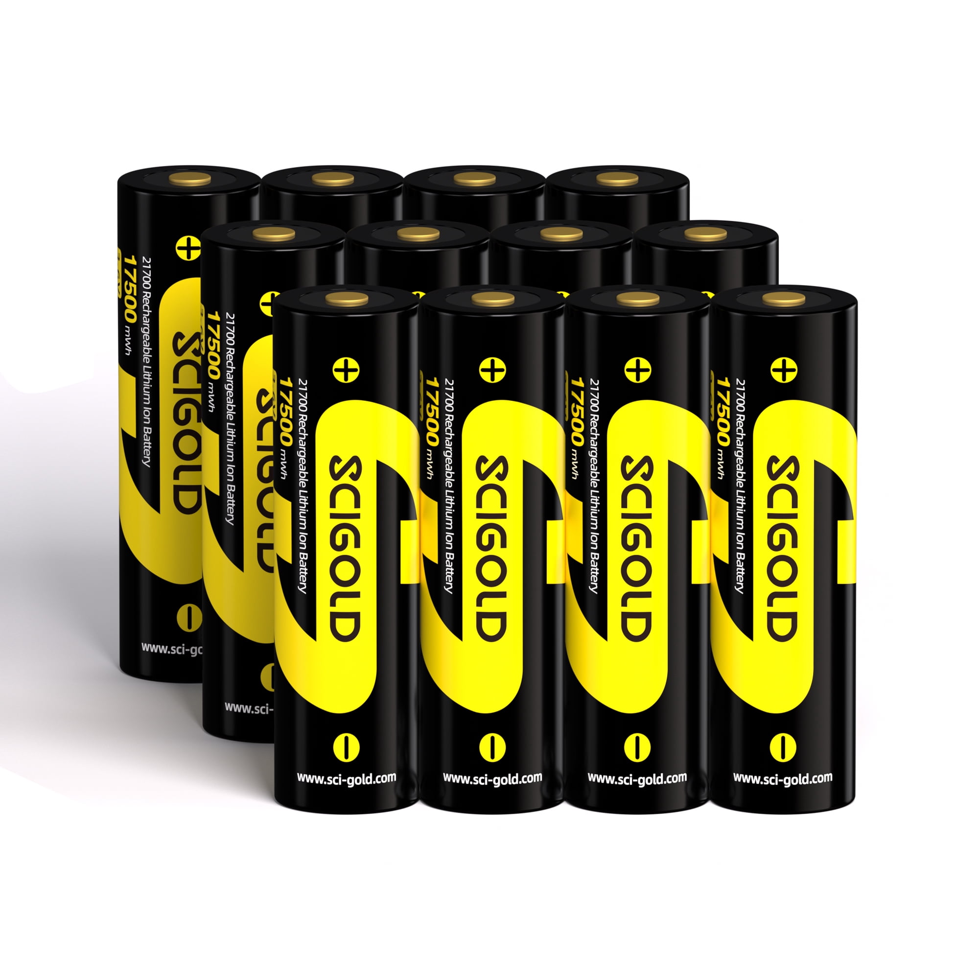 12pcs Scigold 21700 17500mWh Rechargeable Battery 3.7V Lithium Battery Rechargeable