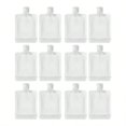 thumbnail image 1 of 12pcs/Set Travel Refillable Flat Pouch - Portable Liquid Dispenser Bags for Shampoo, Conditioner & Lotion, TSA-Friendly Cosmetic Toiletry Kit, 1 of 5