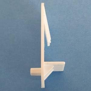 12pcs Shelf Support Locking 1/2" - 5mm peg, White