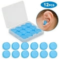 12pcs Silicone Ear Plugs for Sleeping, TSV Reusable and Moldable Wax