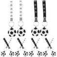 thumbnail image 1 of 12pcs Silicone Football Keyrings Soccer Keychains Bag Hanging Keychains Party Favors, 1 of 6