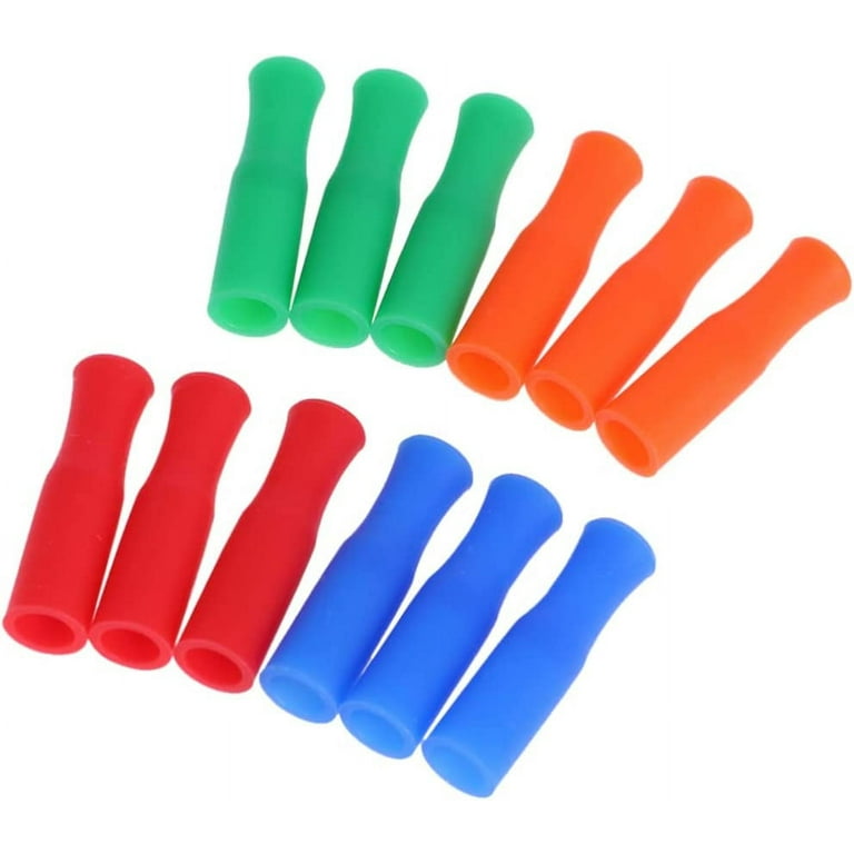 Rubber Straws Straw Plug Rubber Straws 4pcs Silicone Straw Cover Tips  Reusable Drinking Straw Tips Lids Plugs Anti Airtight Seal Proof Plastic Straws  Rubber Straws Kids Straw Hat 