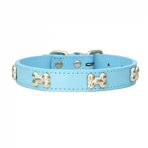 Bone Leather Durable Pet Dog Collars Puppy Pug Collars for Small Large Dog Chihuahua Cat Accessories Pet Collar for Small Dogs