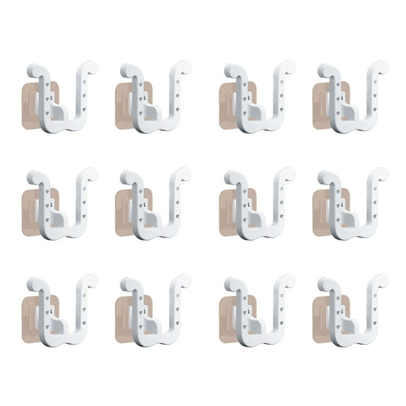 12pcs Slipper Rack Wall Mounted Shoe Storage Bathroom Slippers Drying Rack Drain Shelf Punchfree Stand Hanger
