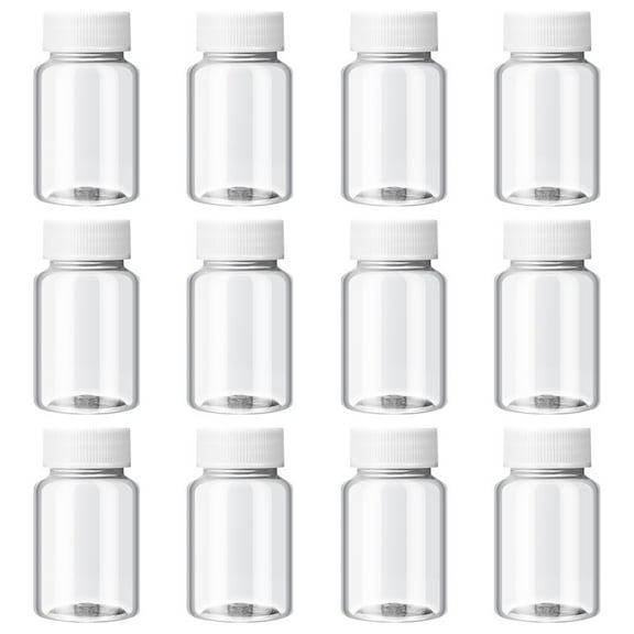12pcs Small Bottles Empty Juice Bottles Clear Homemade Beverages Bottles