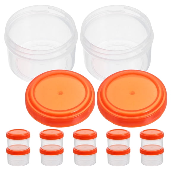 Portable Reusable Sauce Containers with Lids for Storage Made of PP Material Multi Color 12pcs 0.5oz