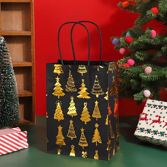 12pcs Snowflake Christmas Tote Bags - Festive Gift Bags, Great for Holiday Party Candy Storage, Gift Giving & Christmas Home Setup