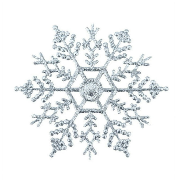 18 Snowflake Artificial Snow  Plastic Snowflakes Crafts