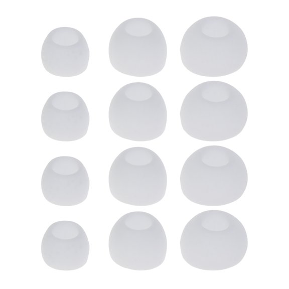 12pcs Soft Silicon Ear Tip Cover Replacement Earbud Covers For In-Ear Headphones