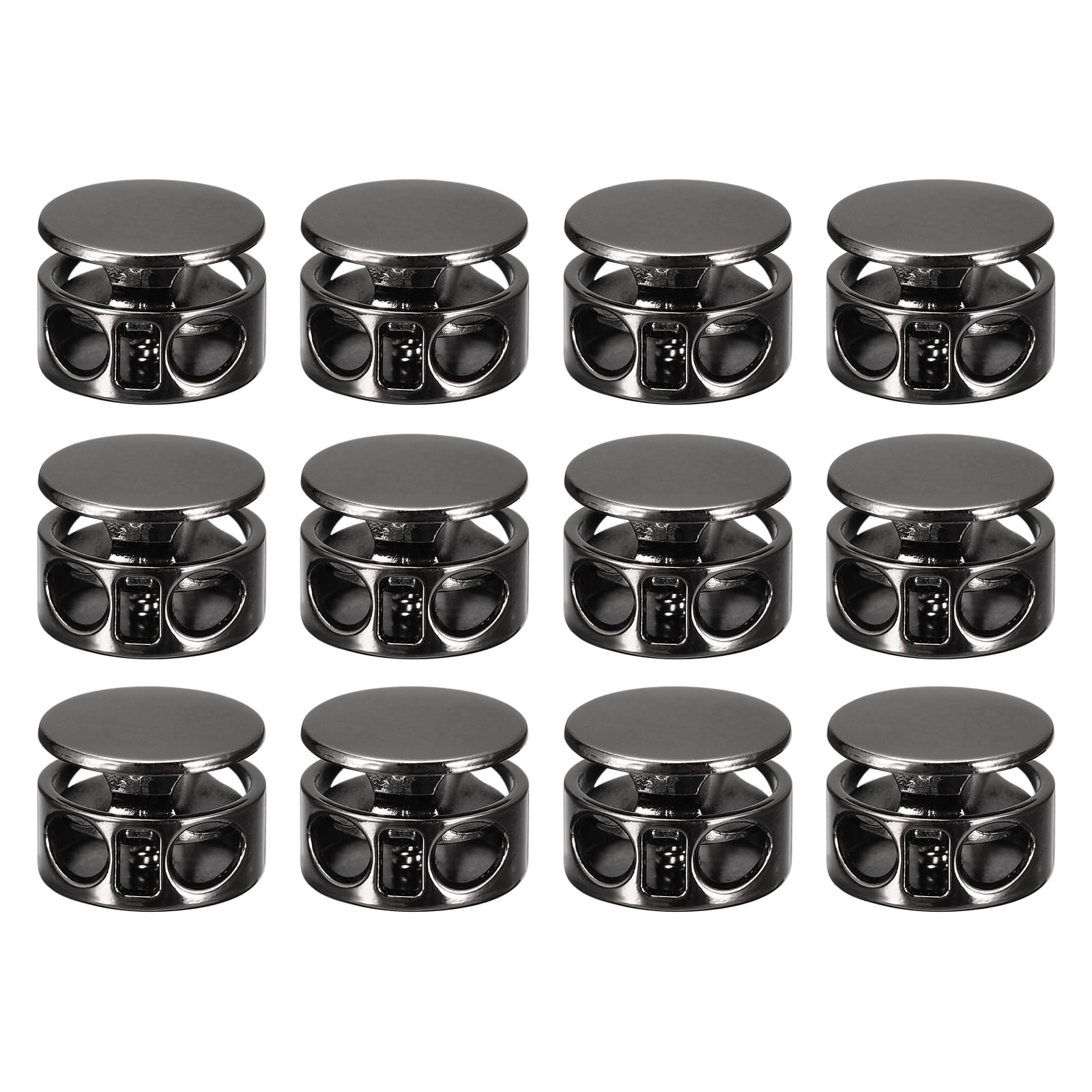 Drawstring Slider 12pcs Spring Cord Locks for Drawstrings, Metal Spring Toggles Stopper ...