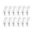 thumbnail image 1 of 12pcs Stainless Steel Clothes Drying Hanger Clips Multi-purpose Windproof Clothespin Wire Clips for Clothesline Utility, 1 of 8